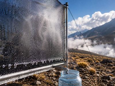 MIT researchers redesigned ordinary fog nets, changing the mesh and coating, to extract drinking water from air in some of Earth's driest regions