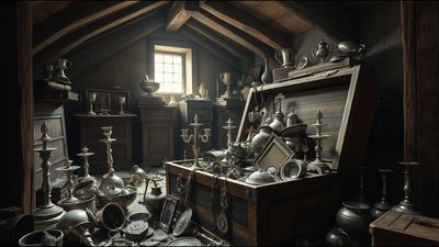 Edinburgh family finds over 100 pieces of antique silver in attic; collection expected to fetch £23,000 sells for nearly £60,000