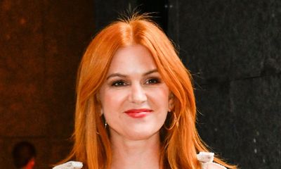 Isla Fisher's flattering ME+EM maxi dress is the chicest way to wear one of autumn's most popular colours