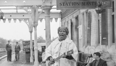 “She entranced audiences and inspired untold numbers of blues-loving players from across the pond, like Eric Clapton and Keith Richards”: Sister Rosetta Tharpe’s epochal performance at an English train station paved the way for the blues-rock revolution