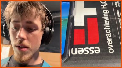 An Amazon driver filmed himself in a truck he says hits 110 degrees, then told bottled water customers to ‘enjoy those microplastics’