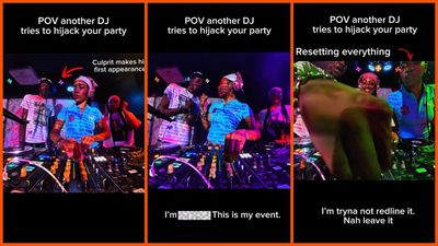 New York DJ was running her set when a man approached her deck. He then insisted the event was now his: ‘Unwilling to leave’
