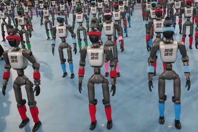 Chinese humanoid robots smash human records in 100m sprint and high jump at Beijing robot games