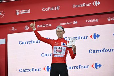 'This red is a really nice colour' - Tadej Pogačar stamps authority on Vuelta a España with narrow stage one time-trial victory in Monaco