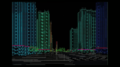 Walk through a 3D cyberpunk city built purely from ASCII characters — a text-based metropolis runs on a 283KB Rust WebAssembly engine feeding a WebGL renderer