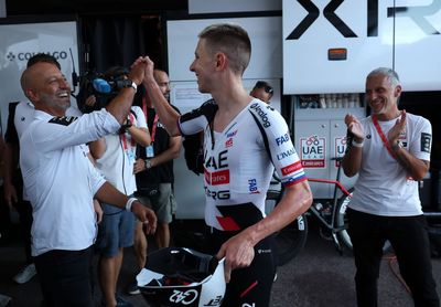 'It's a tiny margin but a win is a win' - Tadej Pogačar celebrates fourth stage win of career and first-ever lead in Vuelta a España
