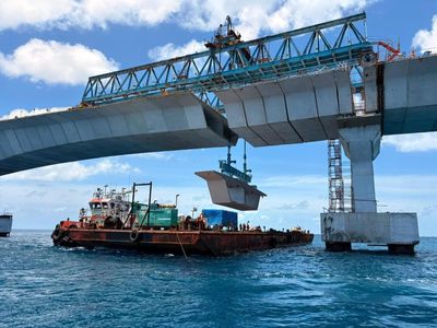 Maldives' largest infra project advances with India's support after final segment of Thilamale Bridge is installed