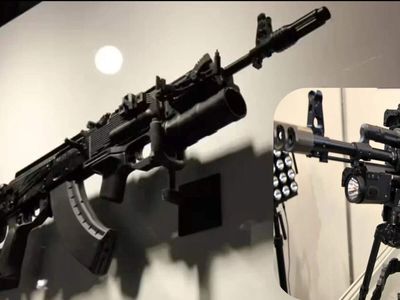 India’s first ‘desi’ AK-203 ‘Sher’ rifle made with 100% Indian parts test-fired in Amethi