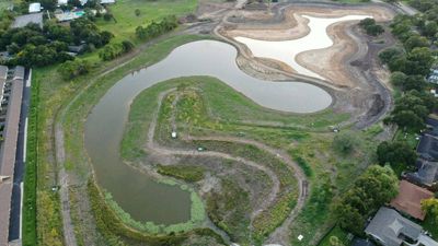 Texas turned an abandoned golf course into a 200-acre flood-control landscape; while still unfinished during Hurricane Harvey it held 100 million gallons of water