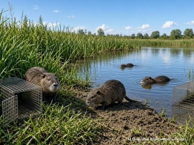 In 1981, Britain wanted to eradicate the invasive coypus which escaped from fur farms and grew to roughly 200,000 in population and damaged crops and wetlands; after years of trapping Britain made them disappear from the country
