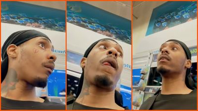 Black man sees an elderly lady waiting an hour for help at pet store. The moment he steps in, workers suddenly appear: ‘its only been 2 mins’