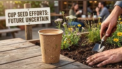 In 2015, a California design student launched a plantable coffee cup after raising $21,077 on Kickstarter. 11 years later, the idea still hasn’t reached shelves, but compostable coatings may finally solve its biggest problem