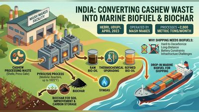In April 2023, an Indian plant began converting 2,000 metric tons of cashew residues monthly into marine fuel. Now, the refined oil has passed real-world ocean trials, linking a village waste stream to global shipping