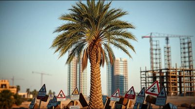 In 1953, a Hong Kong imam brought eight date palms from Mecca; one survived and later officials changed a road route rather than cut it down