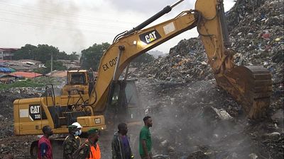 Landslide at landfill in Guinea kills 30 people, government says