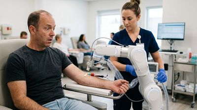 FDA Authorizes a Robot to Draw Blood on Its Own, with One Phlebotomist Overseeing Three Machines