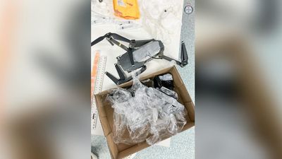 Man charged after drone drops drugs into big house