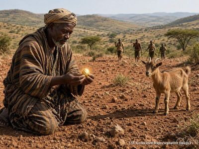 Shepherd looking for his missing goat finds natural gold worth $280 at a remote village in Africa; now 10,000 miners have arrived there hoping to find more gold