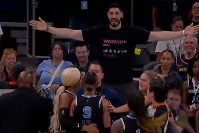Former NBA Player Enes Kanter Freedom Ejected From WNBA Game While Wearing 'Adult Human Female' Shirt
