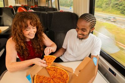 Train passengers can order a pizza to their seat this bank holiday