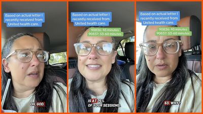 Therapist gets a call from UnitedHealthcare about how she runs her sessions. Then they give her an ultimatum: ‘This is real and it’s evil’