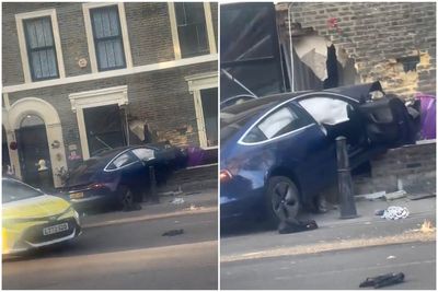 Driver escapes unscathed after car crashes into house in Bethnal Green