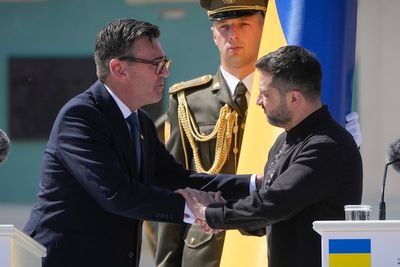 ‘Who started the fire?’ Burnham challenges Putin on first trip to Ukraine as UK-Russia tensions grow
