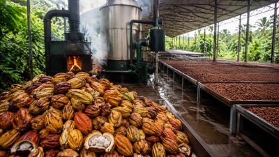 Under 4-year project from 2022 to 2026, Trong Duc Cocoa in Vietnam began feeding 5,000 tons of discarded cocoa pods into a gasifier. Now, the waste helps dry fresh beans in 7 days instead of 15 during the rainy season