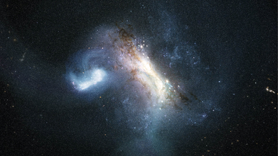 The earliest galaxy 'swallowed' by the cannibal Milky Way left a scar at its heart