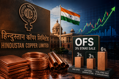Hindustan Copper shares fall 6% as govt opens OFS at 10% discount