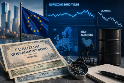 Global market: Eurozone bond yields steady as oil prices ease, traders assess Iran sanctions