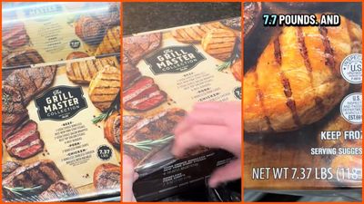 Aldi’s 7.7-pound Grill Master Box catches one shopper’s attention. The price surprises her but there’s a catch: ‘just so you know’