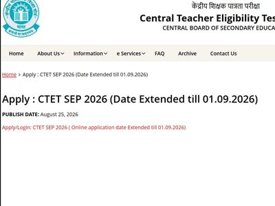 CTET 2026 application window reopens today: Check deadline, fee, direct link, steps to apply and more