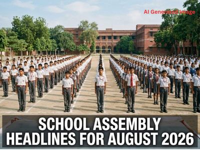 School assembly headline August 26: Top national, international, business and sports news for students