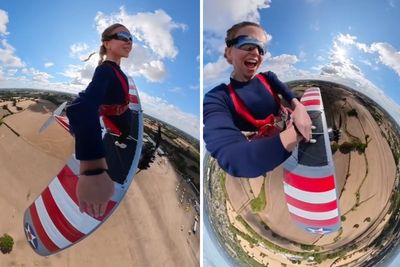 ‘Watch out, Tom Cruise’: Daredevil Sydney Sweeney goes wing walking