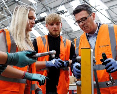 UK politics: Burnham announces plan for 10,000 work experience placements for young people – as it happened