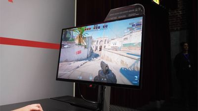 I just went eyes-on with the world’s fastest OLED gaming monitor — and motion blur is officially dead