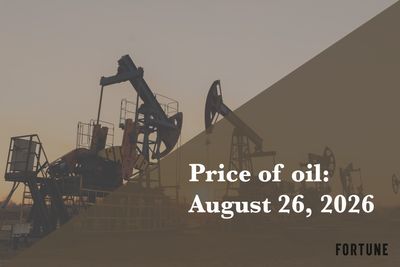 Current price of oil as of Aug. 26, 2026
