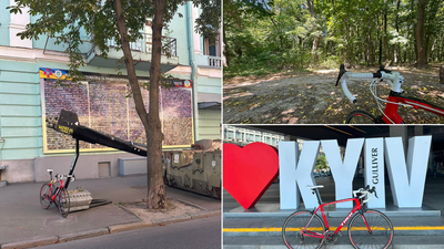'Sometimes you have to ride into the nearest air raid shelter': The realities of being a cyclist in Kyiv