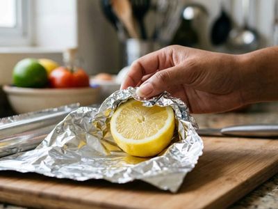 Placing aluminium foil on half a lemon? How this simple kitchen hack works, it benefits and the right way to use it to keep cut lemons fresh