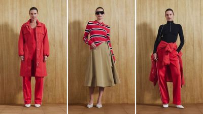 Poppy red is officially the colour of the season, according to M&S’s seriously chic new sports luxe drop