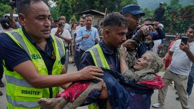 Photos show aftermath of flash floods in Nepal