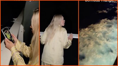 Passenger steps onto her cruise balcony after dark. Then she realizes the ship is entering the Bermuda Triangle: ‘surrounded by nothing but’