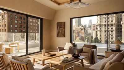 This 5,000-Square-Foot Pre-War Penthouse in NY's Upper West Side Had Custom Furniture Craned In Over Manhattan — It's a Unique Retreat From the City