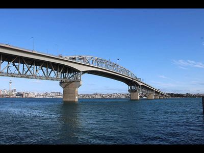 In 1959, Auckland opened its Harbour Bridge after 3 years of construction. 10 years later, clip-on sections doubled its capacity from 4 lanes to 8 lanes for city traffic