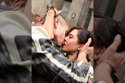 Daredevil Couple Behind Empire State Building Engagement Stunt Face Court Wearing Handcuff Bracelets