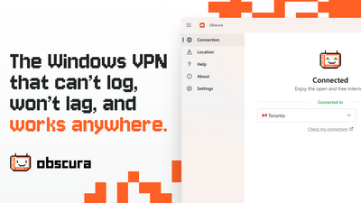 Obscura VPN lands on Windows, bringing its next, gen privacy to PC users