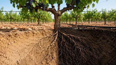 In 2000, Australian scientists tricked grapevines into conserving water by drying half their roots. 26 years later, PRD remains a technique that can maintain yields while cutting irrigation by 50%