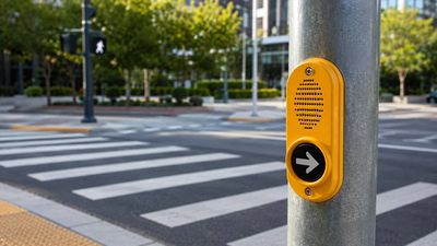 In 2000, 4 WPI students built a $400-per-intersection system to help blind pedestrians find crosswalk buttons. 26 years later, locator tones are standard features of accessible pedestrian signals across U.S. cities