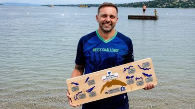 Meet Neil Gilson, the Devon swimmer who became the first person to swim Switzerland’s 10 largest lakes in a gruelling 230-mile challenge